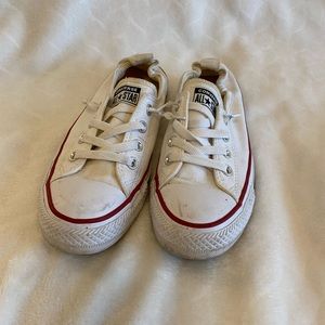 Converse White Slip-on Sneakers